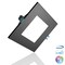 DLE6 Series 6 in. Square Black Flat Panel LED Downlight in 4000K